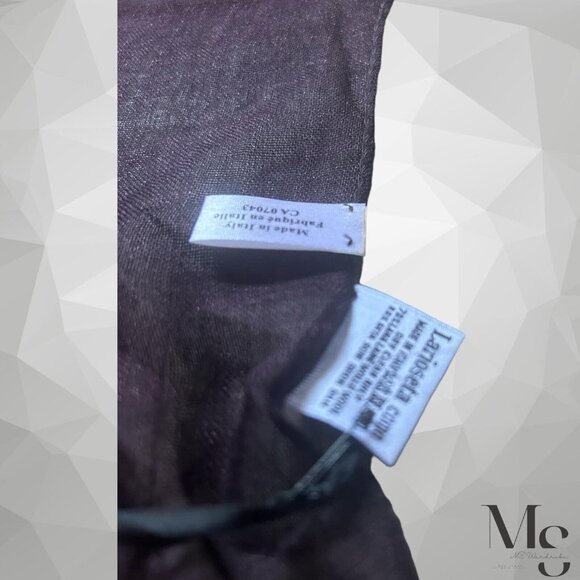 MOSCHINO Brown & Pink Logo Rect Wool Blend Scarf Itlay 71’’-25’’ See Description - Picture 5 of 5